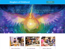 Tablet Screenshot of kingdomofchildhood.com